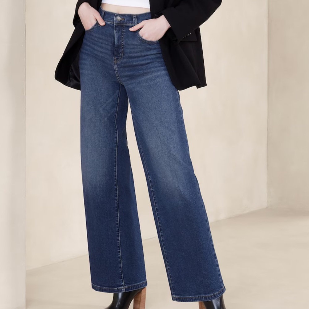 Banana Republic wide leg jeans